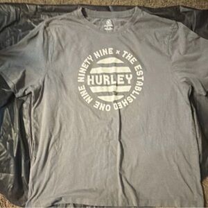 Hurley Men’s Gray Long Sleeve Logo Tee